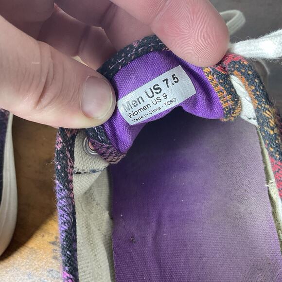 VANS Sneakers TC6D Lace-up Skateboard Shoes Multicolor Tribal - Men 7.5 Women 9 - Picture 8 of 9